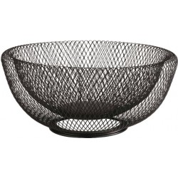 Corbeille à pain en métal laqué noir Ø 31 cm (x 1)