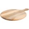 Assiette en bois d'acacia, planche ronde 40 x 33 cm (x 1)