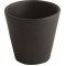 Tasse en terre cuite conique Ø 8 cm 14 cl, Koloreo noire (x 6)