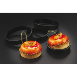 Cercle à tarte Exoglass Ø  60 mm Ht 17 mm (x 6)