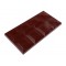 Moule à chocolat tablette 155 x 78 mm Ht 8 mm, 8 carrés (3 empreintes 100 g)