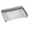 Plat japonais en inox avec grille 31 x 24 cm