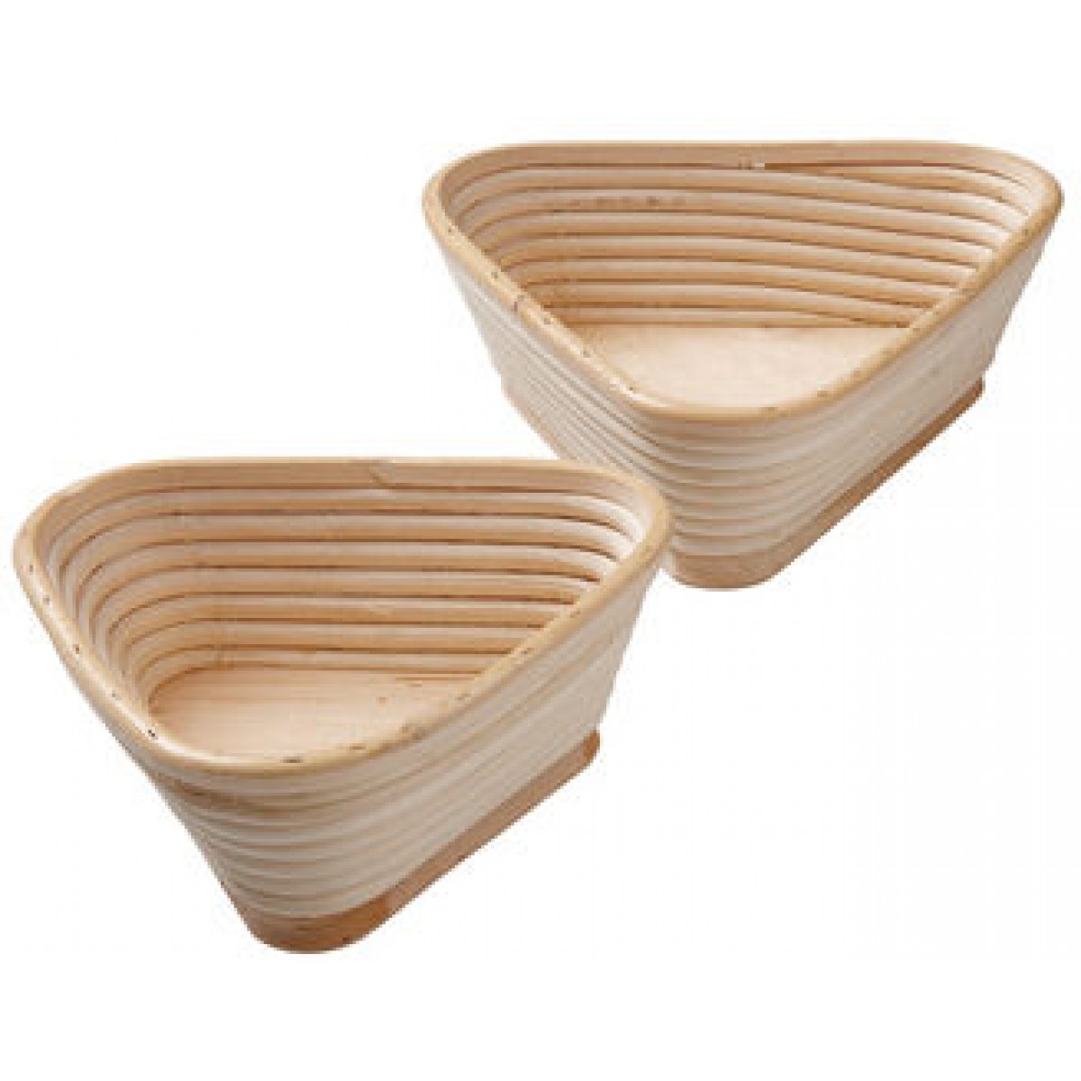 Lot De 2 Bannetons à Pain En Rotin Naturel - 30 Cm - Pour Fermentation - Avec Torchon Lin Et Pinceau