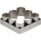 Découpoir en inox, forme Petit Beurre 9.6 x 9.6 cm