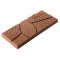 Moule à chocolat tablette 118 x 50 mm Ht 7 mm Cabosse (6 empreintes 50 g)