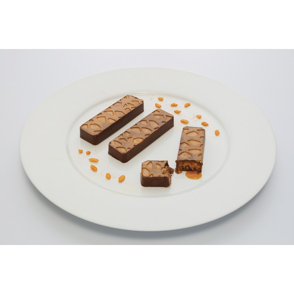 Moule Flexipan barre relief mosaïque 28 empreintes 10 x 3 x Ht 1.5 cm