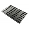 Moule Flexipan barre relief mosaïque 28 empreintes 10 x 3 x Ht 1.5 cm