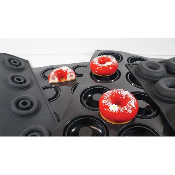 Moule Flexipan Ring 3D 24 empreintes Ø 8 Ht 2.3 cm