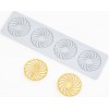 Moule en silicone 100%Chef tuile Spirale rosace (4 empreintes)