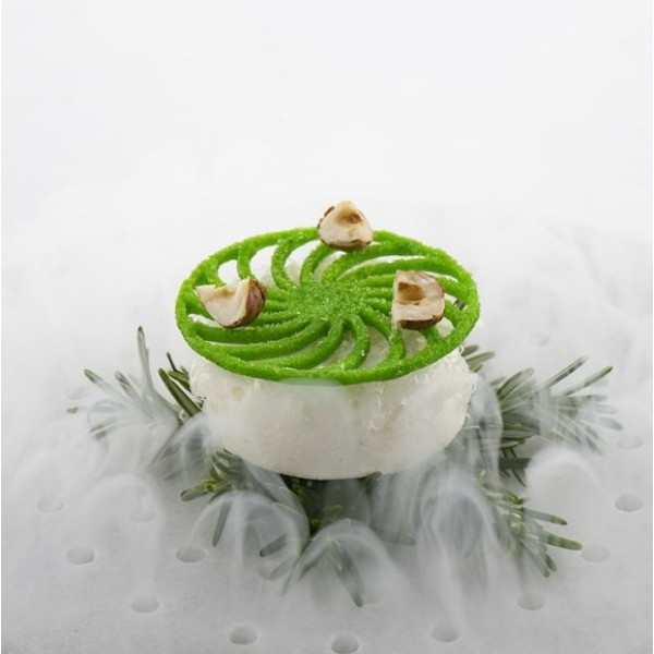 Moule en silicone 100%Chef tuile Spirale rosace (4 empreintes)