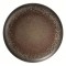 Assiette porcelaine Terre d'Ombre, plate Ø 27 cm (x 4)