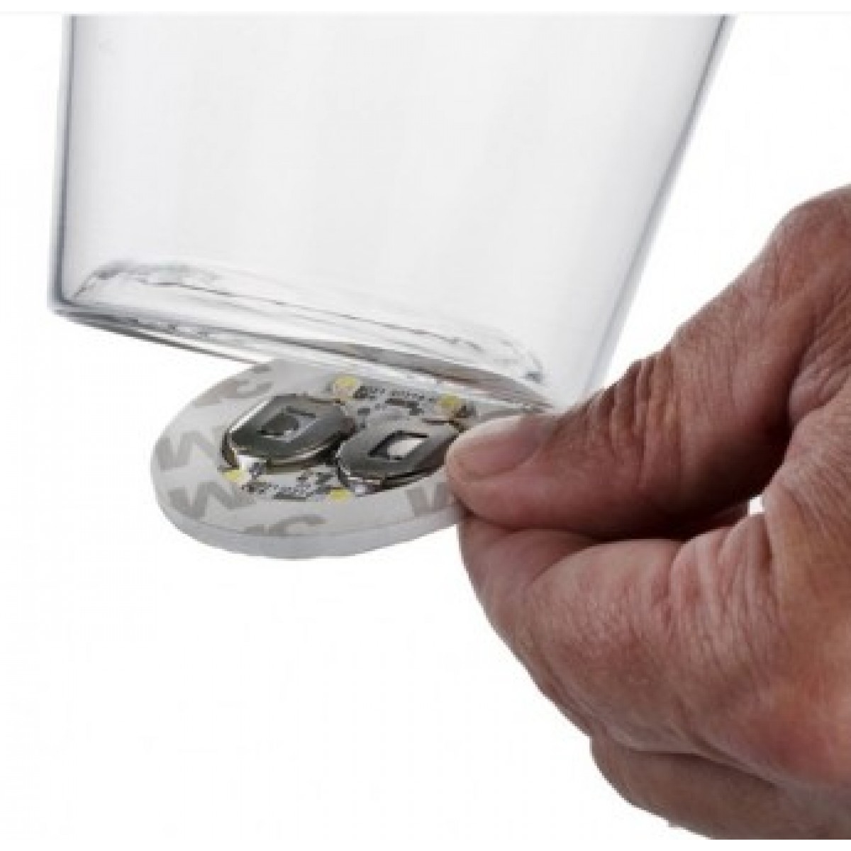 Disque Led adhésif Ø 5 cm 4 lumières x 10 u