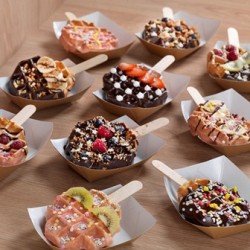 Gaufrier Krampouz, capacité 4 sucettes de 108 x 108 mm