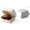 Mini boite à burger en carton couleur blanche 9 x 8 x 5 cm 100% Chef (x 100)