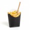 Mini boite à frites noire 11 x 7 x 5 cm, 100% Chef (x 100)