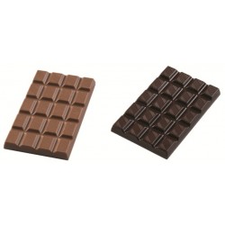 Moule à chocolat tablette  87 x 53 mm Ht 7 mm (4 empreintes 30 g)