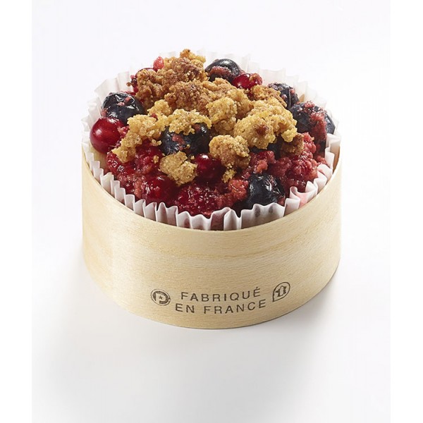 Fond boite à fromage en peuplier  15 cl Ø 8.4 Ht 4 cm avec caissette, sans couvercle (x 300)