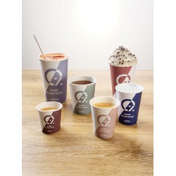 Gobelet Alpha 12 cl Ø 6.25 cm Ht 6 cm en cellulose et silice naturelle (x 1000)