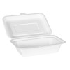 Boite lunch en fibre de canne 17.5 x 12.5 cm, 1 compartiment (x 50)