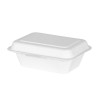 Boite lunch en fibre de canne 17.5 x 12.5 cm, 1 compartiment (x 50)