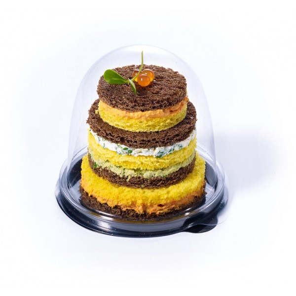 Socle noir PS Ø  95 mm et dôme PVC Ht 92 mm (x 180)