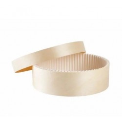 Boite à fromage en peuplier 150 cl avec caissette, Ø 20 Ht 6 cm (x 15)