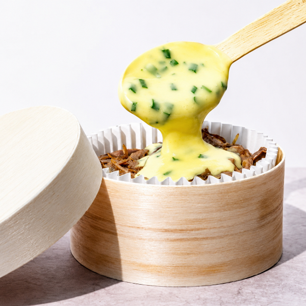 Boite à fromage en peuplier  14 cl avec caissette, Ø 8.2 Ht 4 cm (x 100)
