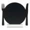 Silhouette en mélamine forme assiette + socle (x 1)