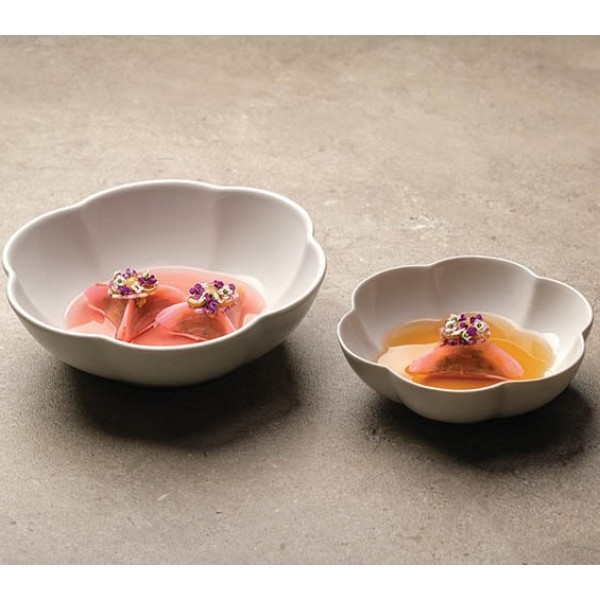 Coupelle en porcelaine Ø 13.6 cm 25 cl, Fleur (x 6)