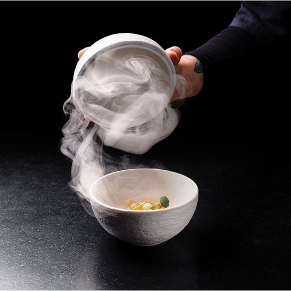 Bol en grès avec couvercle Sphère In Situ Ø 13 cm Ht 13 cm (x 4)