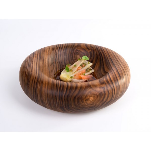 Bol en teck naturel 100%Chef Dune Ø 24 cm (x 2) Bol en teck naturel 100%Chef Dune Ø 24 cm (x 2)