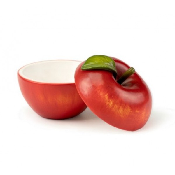 Bol en résine, forme pomme rouge 25 cl 100% Chef (x 1)