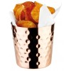 Pot en acier 35 cl à pommes frites, martelé finition cuivre Ø 85 x Ht 85 mm (x 12)