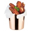 Pot en acier 45 cl à pommes frites, bizeauté finition cuivre Ø 85 Ht 115 mm (x 12)