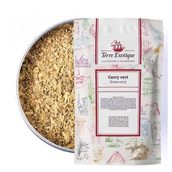 Curry vert Thaï Terre Exotique origine Thaïlande (500 g)