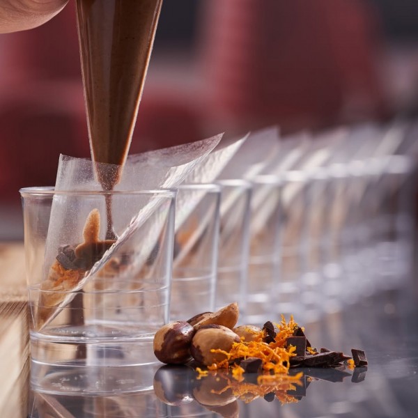 Obulato feuille de fécule comestible forme cône Ht 7 cm Ø 3.5 cm (x 100 unités)