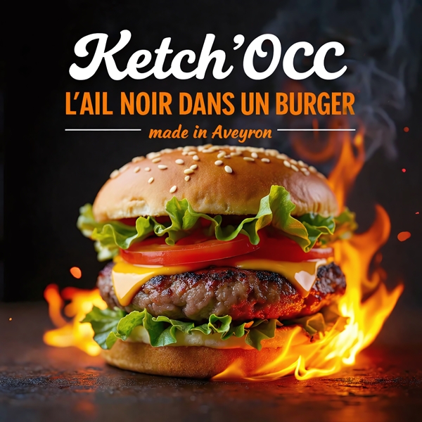 Ketch'Occ à l'ail noir des Causses - Ketchup artisanal (220 g)