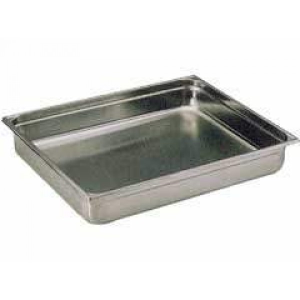 Bac Gastronorm GN 2/1 En Inox - Capacité 11L, Dimensions 650x530x40mm - Empilable, Pour Professionnels De La Restauration