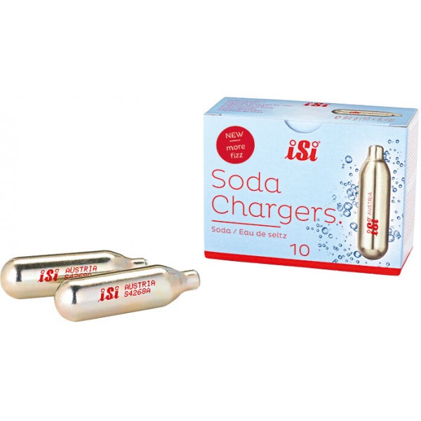 Cartouches de gaz CO2 iSi de 8.4 g pour siphon à eau de seltz (x 10)