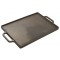 Plancha grill réversible 50 x 30 cm, utilisable sur feux gaz