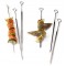 Brochette acier inoxydable 21.5 cm extra forte, double biseau (x 3)