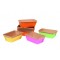 Moule à mini cake en carton  27 cl, 4 couleurs assorties 95 x 53 mm (x 48)