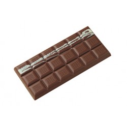Moule à chocolat tablette 150 x 70 mm Ht 11 mm (3 empreintes de 100 g)