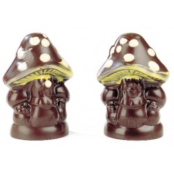 Moule à chocolat, 2 champignons de Noël