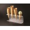 Porte cornets à glace de comptoir, 4 trous