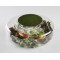 Assiette en verre 100% Chef Emeraude Ø 17 cm & support Advance (x 3)
