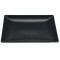 Assiette en grès noir mat Kuro carrée 21 cm (x 12)