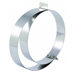 Cercle à entremet extensible de 18 à 36 cm Hauteur 4.5 cm