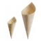 Cône en feuille de bois naturel, Ø 65 Ht 120 mm (x 1000)