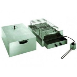 Fumoir électrique en inox 2 étages, fumage à froid